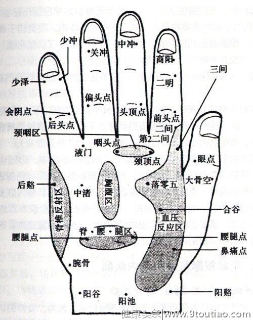 手掌上的穴位图解，齐了，建议收藏