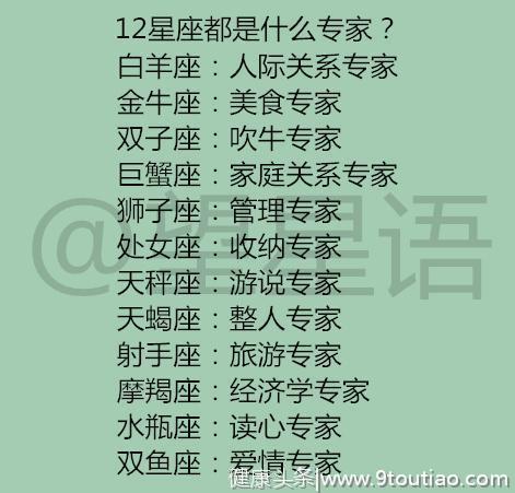 12星座都是什么专家？12星座女的梦中情人原来长这样