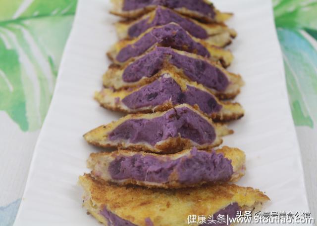 早餐不知道吃什么，别担心，只需5步，教你做美味的紫薯面包酥