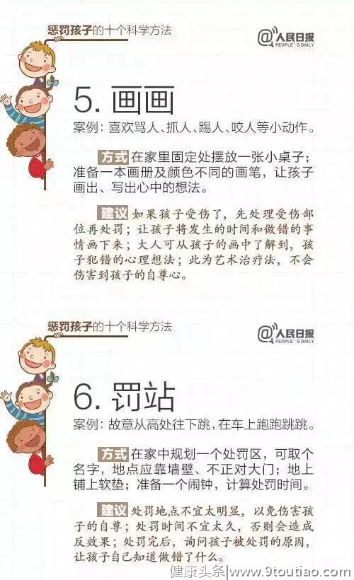 人民日报：15个表扬孩子和10个惩罚孩子的科学方法，转给家长