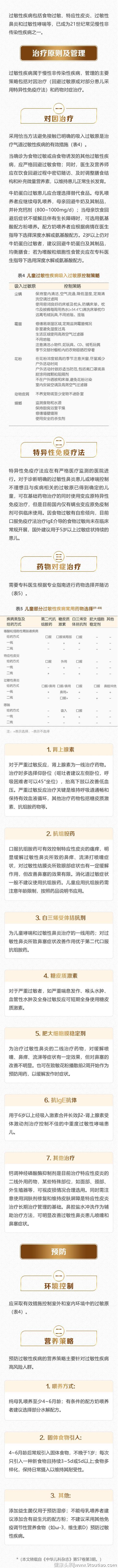 儿童过敏性疾病诊断及治疗专家共识2019年3月（下）