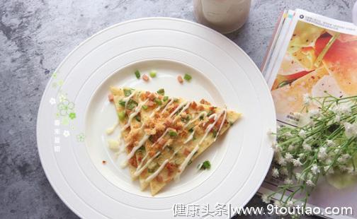 快手早餐食谱：十分钟搞定一份花式早餐饼，上班族必备！