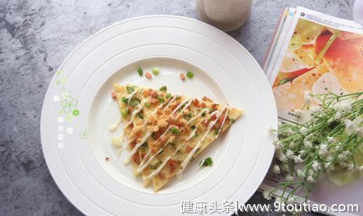 快手早餐食谱：十分钟搞定一份花式早餐饼，上班族必备！